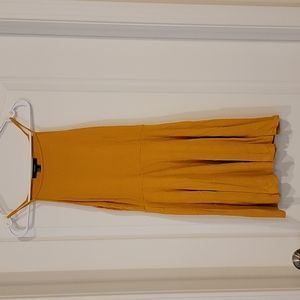 Women's Forever 21 Strappy Dress Mustard Yellow Size Medium